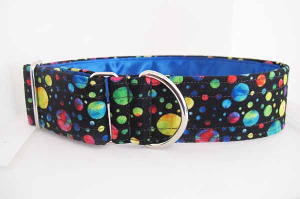 Blue Satin Lined Bubbly Cotton House Collar
